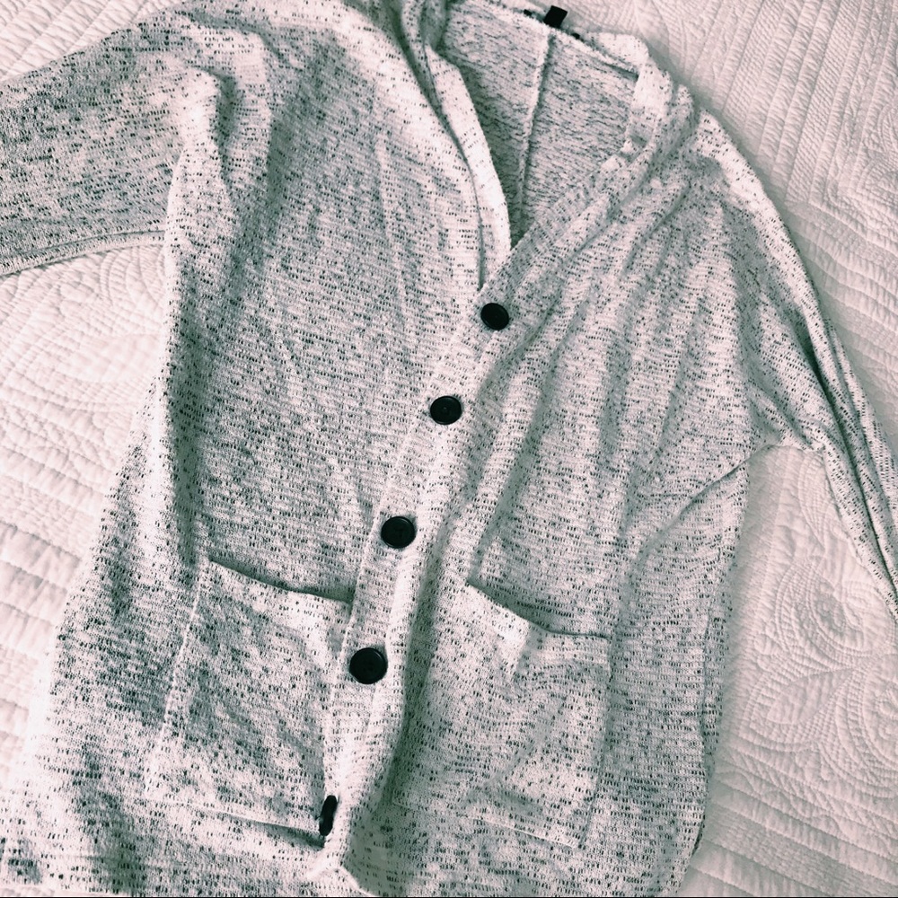American Eagle Salt and Pepper Long Cardigan